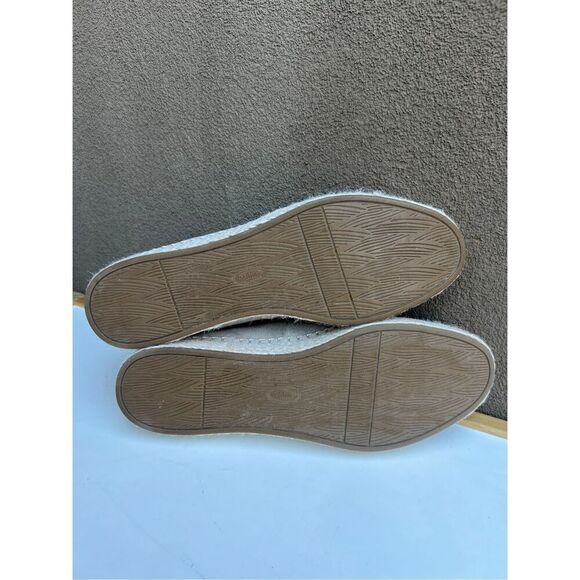 Dr Scholls Shoes Womens 10 M Find Me Slip On Espadrille Beige Fabric Perforated - Picture 9 of 9
